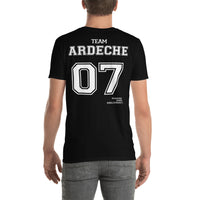 Thumbnail for T-shirt Ardèche 07 bleu marine - Fierté locale et humour