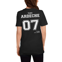 Thumbnail for T-shirt Ardèche 07 gris foncé chiné - Fierté locale et humour