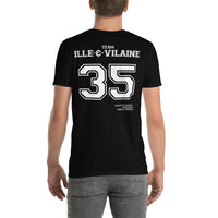 Thumbnail for T-shirt Bretagne noir dos - Fierté Ille et Vilaine 35
