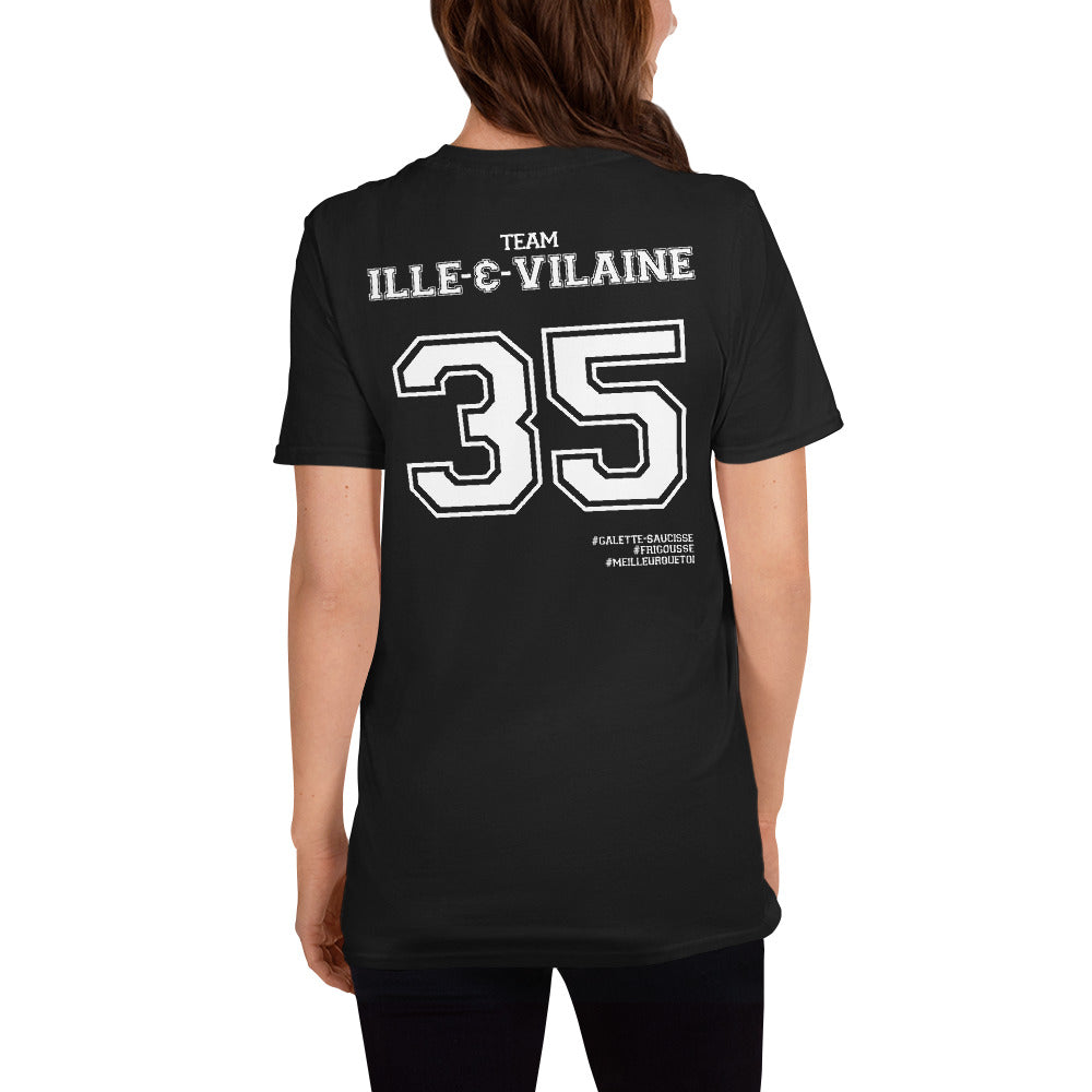 T-shirt Bretagne bleu marine - Fierté Ille et Vilaine 35
