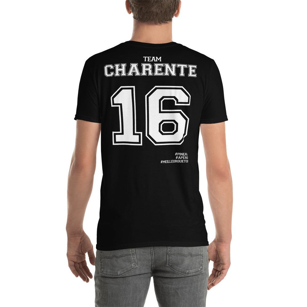 T-shirt Charente 16 bleu marine - Fierté locale et humour