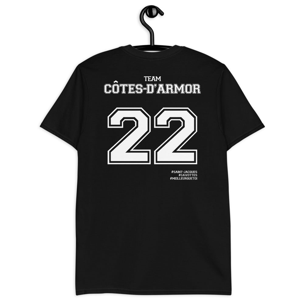 T-shirt Bretagne gris foncé chiné dos - Team Côtes d'Armor 22