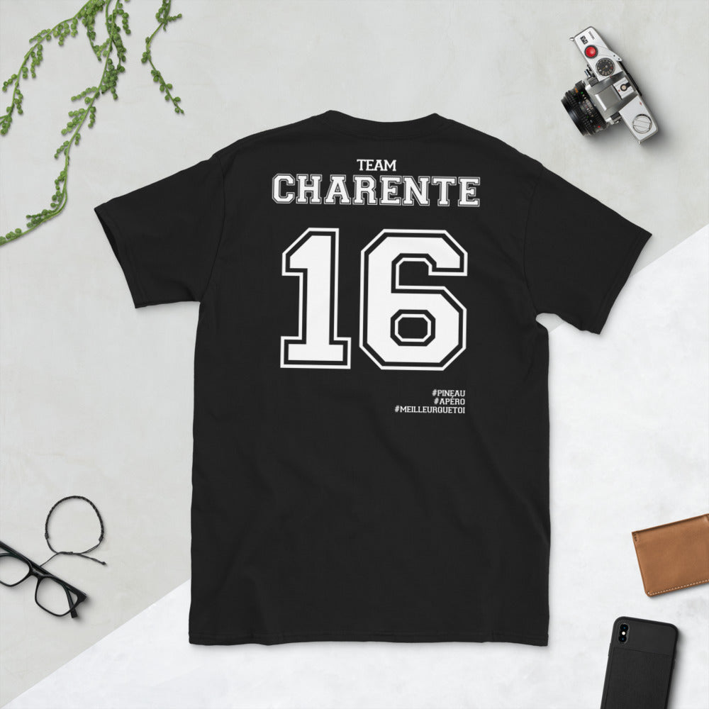 T-shirt Charente noir - Fierté locale et humour