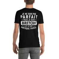 Thumbnail for T-shirt Bretagne noir - Je ne suis pas parfait mais
