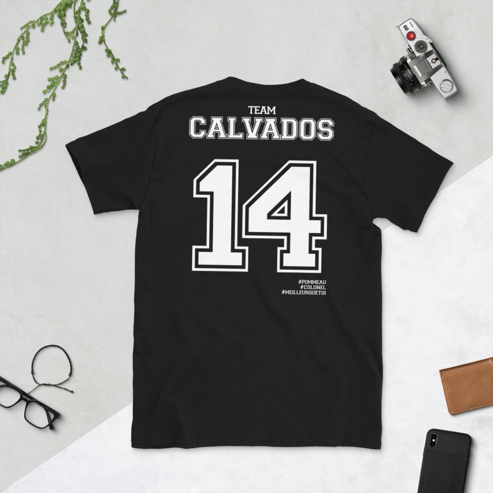 T-shirt Normandie noir - Fierté Calvados avec humour