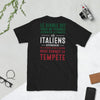 T-shirt Italie noir - Le Diable et la tempête humoristique
