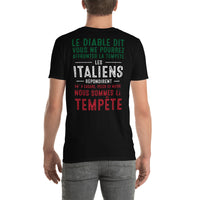 Thumbnail for T-shirt Italie bleu marine - Le Diable et la tempête humoristique