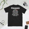 T-shirt Italie noir - Hymne Fratelli d'Italia