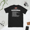 T-shirt Bourgogne noir - 10 commandements humoristiques