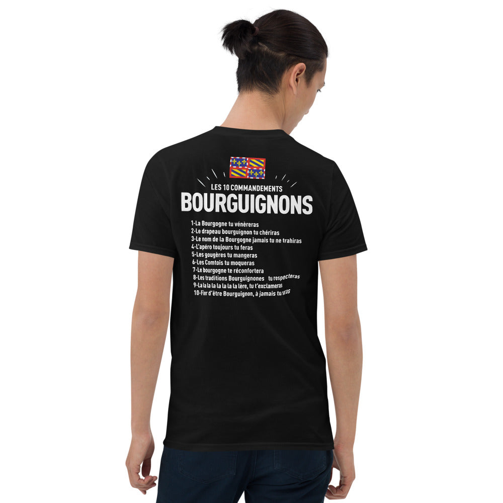 10 commandements Bourguignons - T-shirt standard - Ici & Là - T-shirts & Souvenirs de chez toi