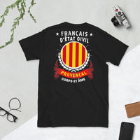 Thumbnail for T-shirt Provence gris sport - Corps et âme avec humour