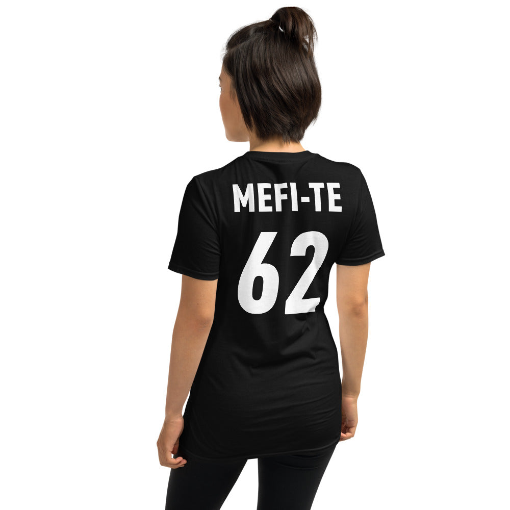 T-shirt Pas de Calais noir dos - Mefi Te 62, fierté locale