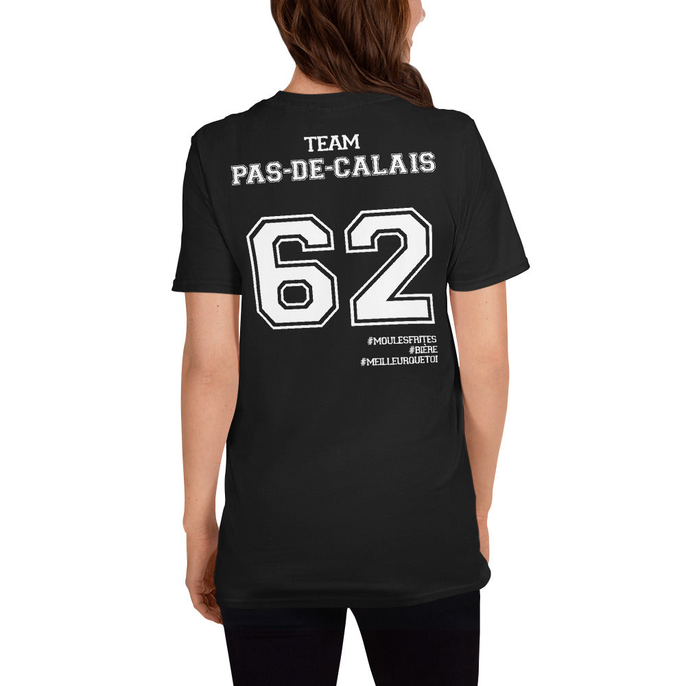 T-shirt Pas de Calais 62 bleu marine - Fierté locale et humour