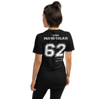 Thumbnail for T-shirt Pas de Calais 62 bleu marine dos - Fierté locale et humour