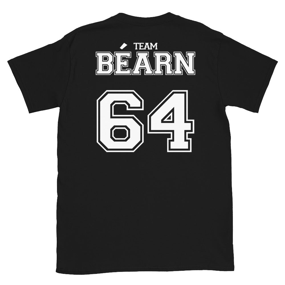 T-shirt Béarn 64 noir dos - Fierté locale avec humour