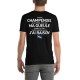 Champenois je ne ferme pas ma gueule version imprimé dos - T-shirt standard
