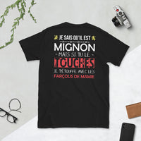 Thumbnail for T-shirt Aveyron noir - Amour et fierté en coton doux