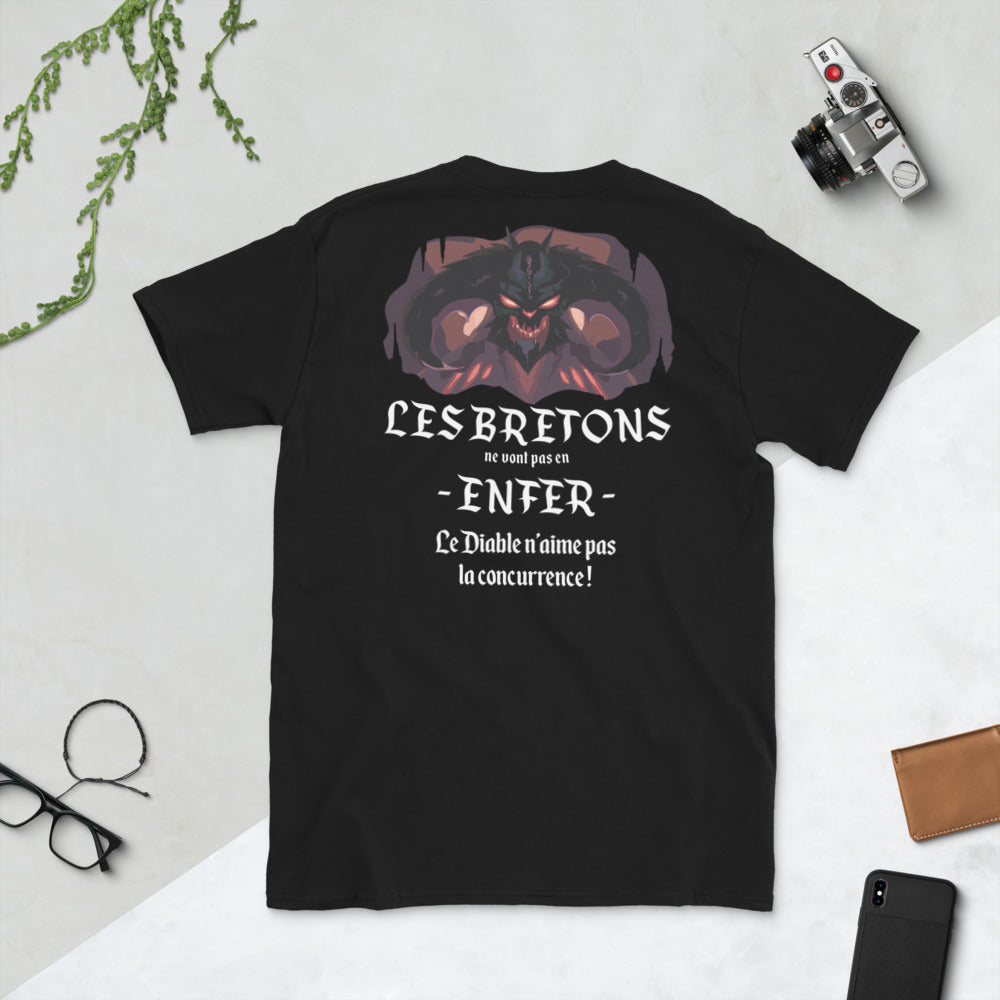 T-shirt Bretagne gris sport - Les Bretons ne vont pas en Enfer