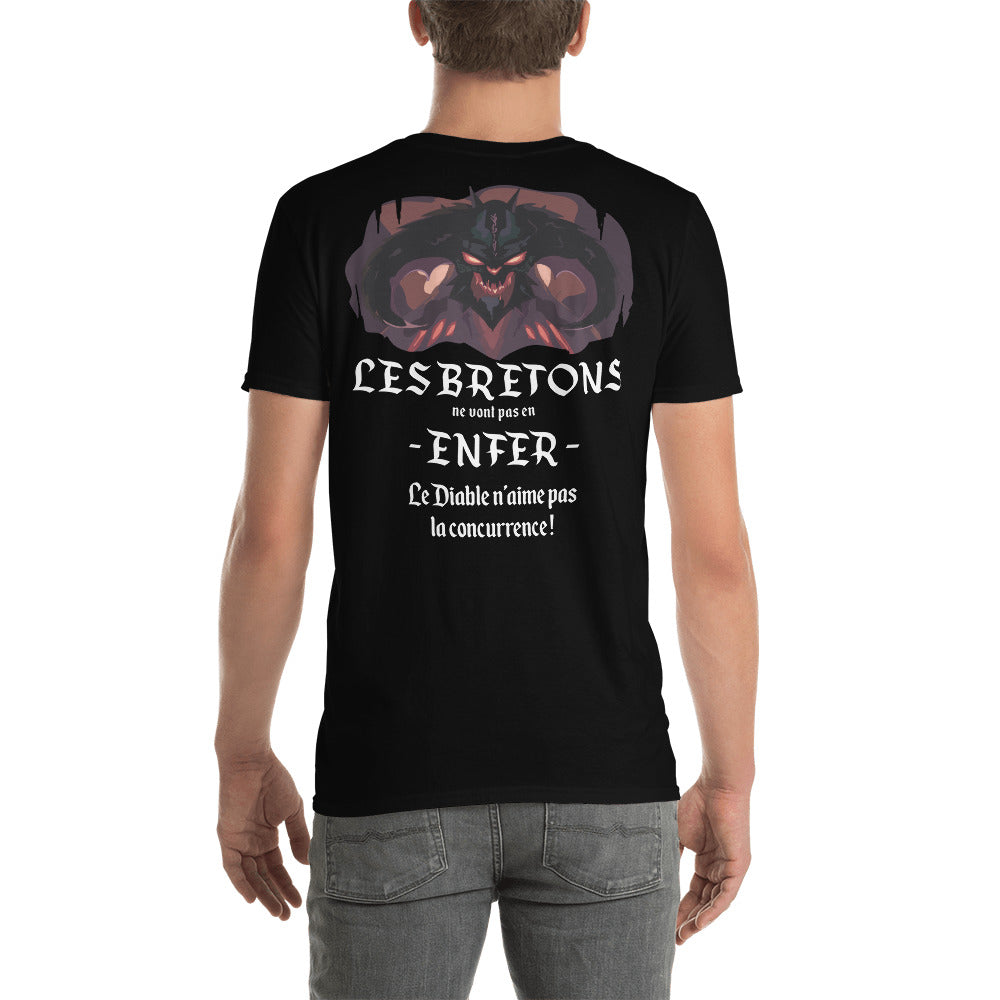 T-shirt Bretagne gris foncé - Les Bretons ne vont pas en Enfer