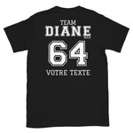 EVJF Team Diane 64 Personnalisable T-shirt Unisexe à Manches Courtes
