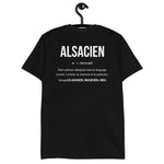 Alsacien définition humour - T-Shirt standard impression DOS