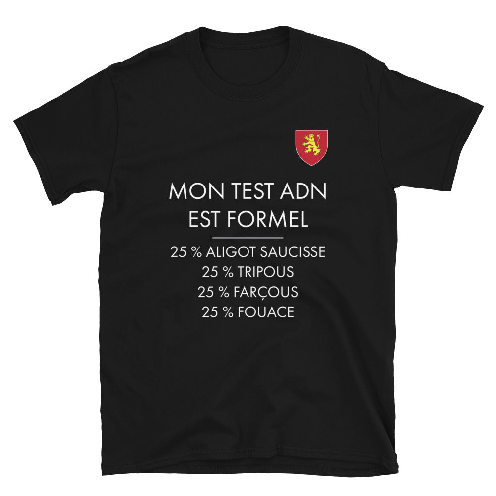 Aveyron : Test ADN - T-shirt standard - Ici & Là - T-shirts & Souvenirs de chez toi