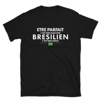 Thumbnail for T-shirt Brésil bleu marine dos - Être Parfait c'est bien être Brésilien c'est mieux
