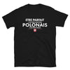 T-shirt Pologne noir - Être parfait c'est bien être Polonais c'est mieux
