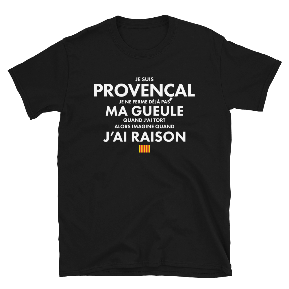 Je suis Provençal je ne ferme pas ma gueule - T-shirt standard - Ici & Là - T-shirts & Souvenirs de chez toi