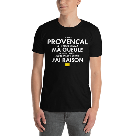 Je suis Provençal je ne ferme pas ma gueule - T-shirt standard - Ici & Là - T-shirts & Souvenirs de chez toi