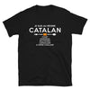 T-shirt Régime Catalan noir - Fierté et humour du Sud