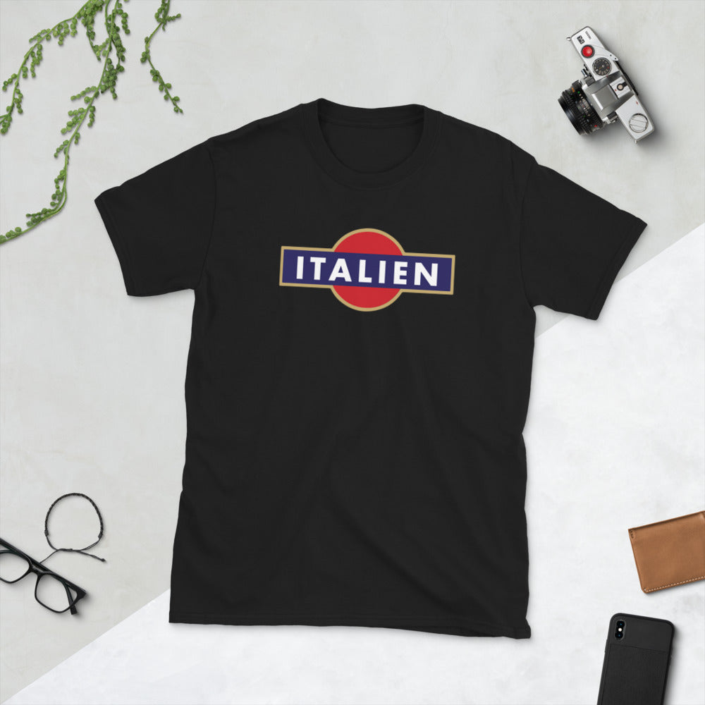 T-shirt Italie noir dos - Fierté et humour local