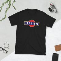 Thumbnail for T-shirt Italie noir dos - Fierté et humour local