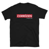 T-shirt Corrézien noir - Fier de l'être avec humour