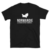 Normandie là où mon histoire commence - T-shirt unisexe standard - Ici & Là - T-shirts & Souvenirs de chez toi