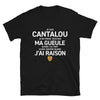 T-shirt Cantalou noir - je ne ferme pas ma gueule
