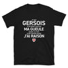 T-shirt Gersois noir - Je ne ferme pas ma gueule