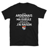 T-shirt Ardennais noir - Je ne ferme pas ma gueule