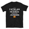 T-shirt Catalan noir - Je ne ferme pas ma gueule