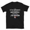T-shirt Lot-et-Garonne noir - Je ne ferme pas ma gueule