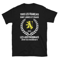 Thumbnail for T-shirt Aveyron noir - Libres et égaux avec fierté