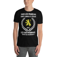 Thumbnail for T-shirt Aveyron gris foncé chiné - Libres et égaux avec fierté