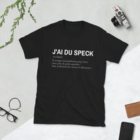 Thumbnail for T-shirt Alsace noir - Avoir du Speck avec humour