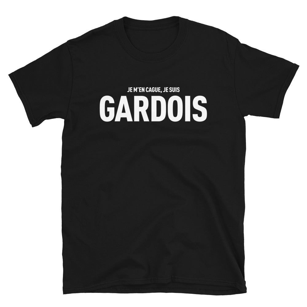 T-shirt Gard bleu marine - Je m'en cague, fierté locale