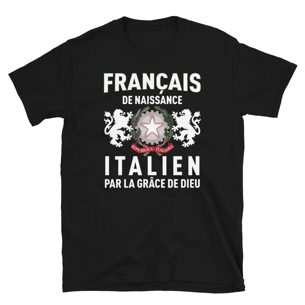 T-shirt Italie bleu marine - Italien par la grâce de Dieu