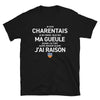 T-shirt Charentais bleu marine - Je ne ferme pas ma gueule
