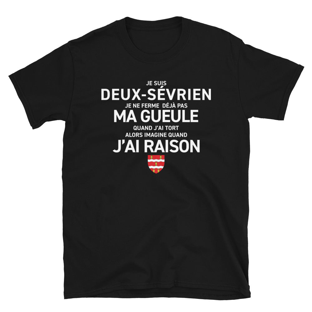 Deux-Sévrien gueule - Poitou - T-shirt standard - Ici & Là - T-shirts & Souvenirs de chez toi