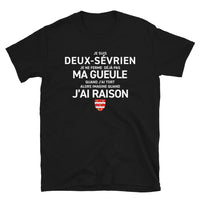 Thumbnail for Deux-Sévrien gueule - Poitou - T-shirt standard - Ici & Là - T-shirts & Souvenirs de chez toi