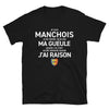 T-shirt Normandie bleu marine - Fierté manchoise humoristique