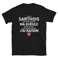 Thumbnail for T-shirt Sarthois bleu marine - design humoristique